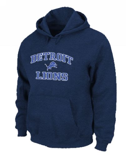 NFL Men's Nike Detroit Lions Heart & Soul Pullover Hoodie - Blue